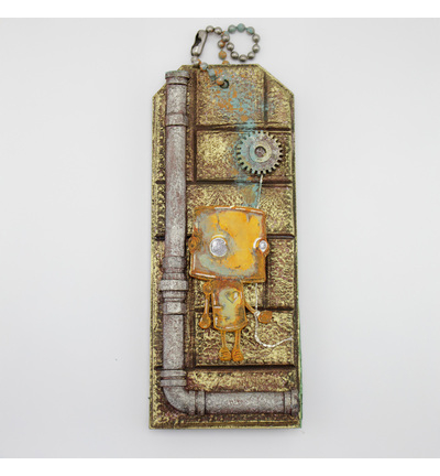 DM0053-CS - Katy Sue Designs - Moule en silicone - Riveted Metal Plate - Silicone Mould - Detail 4