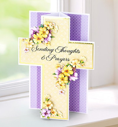 05-PU02-CW300-12 - Katy Sue Designs - White Cross Pop Up Cards & Envelopes - Card Blanks, Envelopes and Boxes - Detail 1