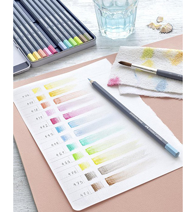 FC-114622 - Faber Castell - Aquarelpotlood FC Goldfaber blik Pastel - Goldfaber Set Crayons aquarelle - Detail 1