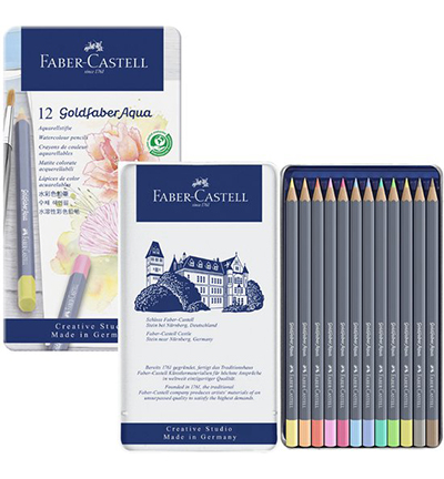 FC-114622 - Faber Castell - Aquarelpotlood FC Goldfaber blik Pastel - Goldfaber Set Crayons aquarelle - Detail 4