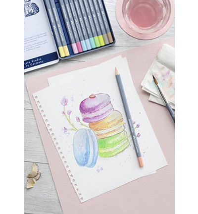 FC-114639 - Faber Castell - Aquarelpotlood FC Goldfaber blik Pastel + stand. kleuren - Goldfaber Set Crayons aquarelle - Detail 2