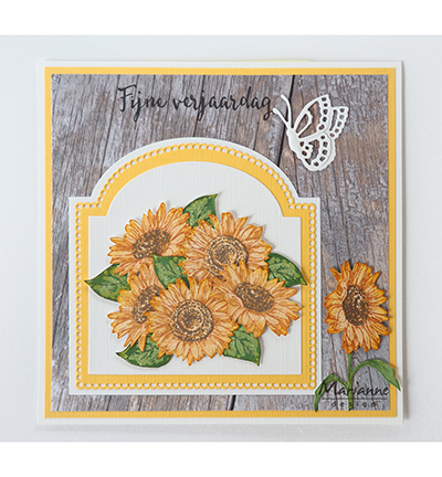 TC0865 - Marianne Design - Tiny's layered Sunflower - Fleurs - Detail 1