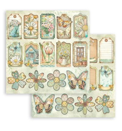 SBBL182 - Stamperia - Pad, Daisy Art - Scrapbooking Pad - Detail 4