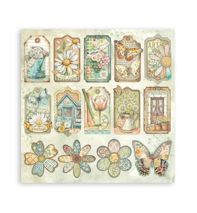 SBBL182 - Stamperia - Pad, Daisy Art - Scrapbooking Pad - Detail 5
