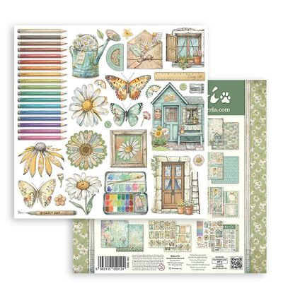 SBBL182 - Stamperia - Pad, Daisy Art - Scrapbooking Pad - Detail 8