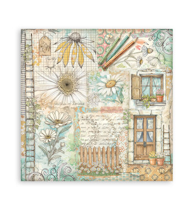 SBBL182 - Stamperia - Pad, Daisy Art - Scrapbooking Pad - Detail 22