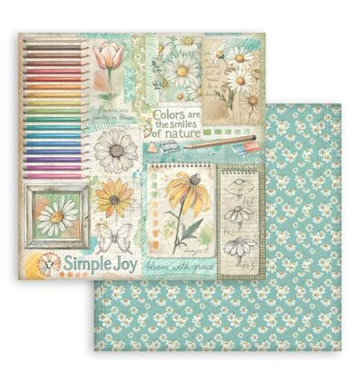 SBBL182 - Stamperia - Pad, Daisy Art - Scrapbooking Pad - Detail 24