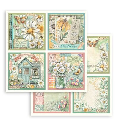 SBBL182 - Stamperia - Pad, Daisy Art - Scrapbooking Pad - Detail 33