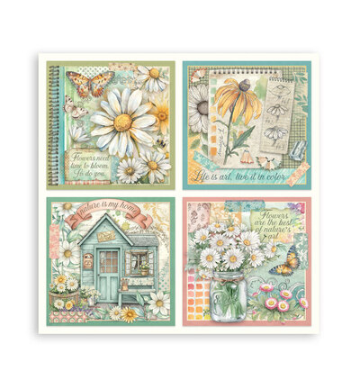 SBBL182 - Stamperia - Pad, Daisy Art - Scrapbooking Pad - Detail 34