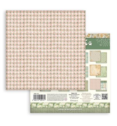 SBBL183 - Stamperia - Pad, Background selection Daisy Art - Scrapbooking Pad - Detail 8