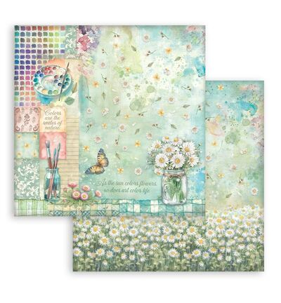 SBBS138 - Stamperia - Small Pad, Daisy Art - Scrapbooking Small Pad - Detail 1