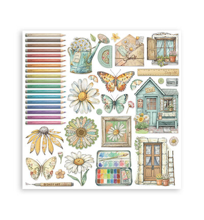 SBBS138 - Stamperia - Small Pad, Daisy Art - Scrapbooking Small Pad - Detail 7
