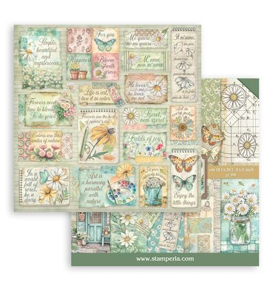 SBBS138 - Stamperia - Small Pad, Daisy Art - Scrapbooking Small Pad - Detail 11