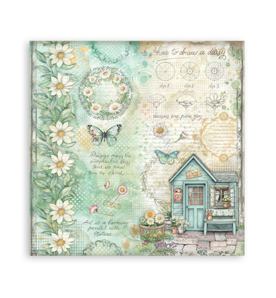 SBBS138 - Stamperia - Small Pad, Daisy Art - Scrapbooking Small Pad - Detail 16