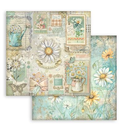 SBBS138 - Stamperia - Small Pad, Daisy Art - Scrapbooking Small Pad - Detail 27