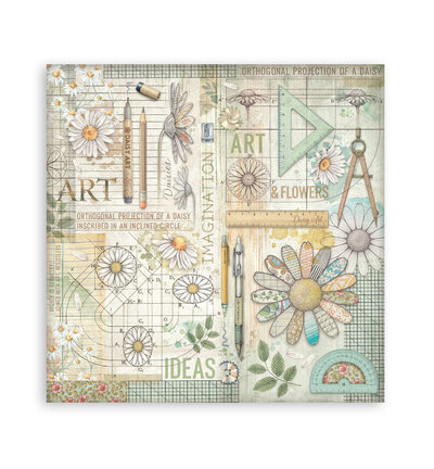 SBBS138 - Stamperia - Small Pad, Daisy Art - Scrapbooking Small Pad - Detail 31