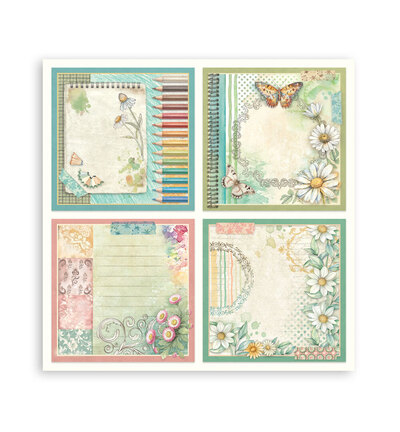 SBBS138 - Stamperia - Small Pad, Daisy Art - Scrapbooking Small Pad - Detail 35