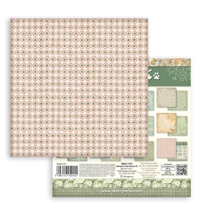 SBBS139 - Stamperia - Small Pad, Backgrounds Selection Daisy Art - Scrapbooking Small Pad - Detail 8