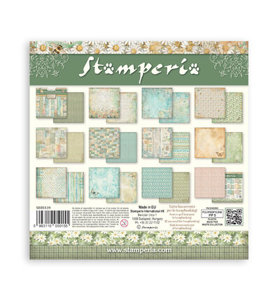 SBBS139 - Stamperia - Small Pad, Backgrounds Selection Daisy Art - Scrapbooking Small Pad - Detail 9