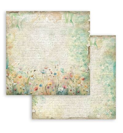 SBBS139 - Stamperia - Small Pad, Backgrounds Selection Daisy Art - Scrapbooking Small Pad - Detail 12