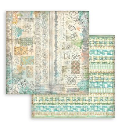 SBBS139 - Stamperia - Small Pad, Backgrounds Selection Daisy Art - Scrapbooking Small Pad - Detail 27