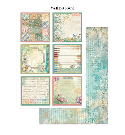 SBJK14 - Stamperia - Stickers, cut-outs, backgrounds Daisy Art - Junk journal - Detail 11