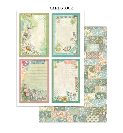 SBJK14 - Stamperia - Stickers, cut-outs, backgrounds Daisy Art - Junk journal - Detail 14