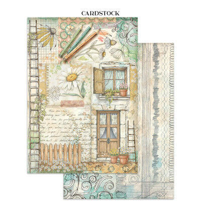 SBJK14 - Stamperia - Stickers, cut-outs, backgrounds Daisy Art - Junk journal - Detail 21