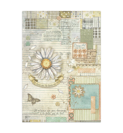 SBJK14 - Stamperia - Stickers, cut-outs, backgrounds Daisy Art - Junk journal - Detail 32