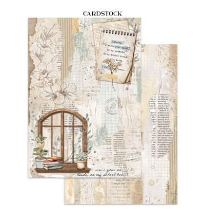 SBJK15 - Stamperia - Stickers, cut-outs, backgrounds Secret Diary - Junk journal - Detail 3