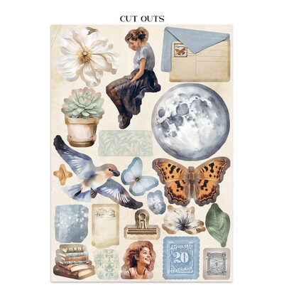 SBJK15 - Stamperia - Stickers, cut-outs, backgrounds Secret Diary - Junk journal - Detail 10