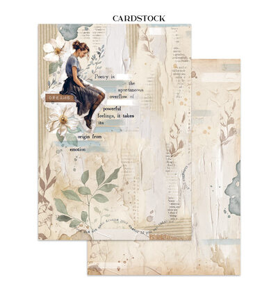 SBJK15 - Stamperia - Stickers, cut-outs, backgrounds Secret Diary - Junk journal - Detail 20