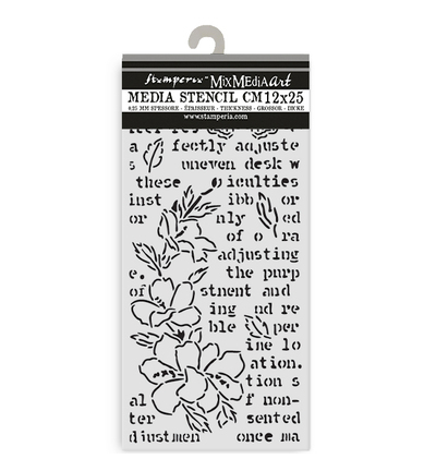 KSTDL151 - Stamperia - Butterfly and flower - Thick stencil - Detail 1