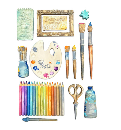 KACMA603 - Stamperia - Daisy and butterfly - Silicon mould - Detail 2