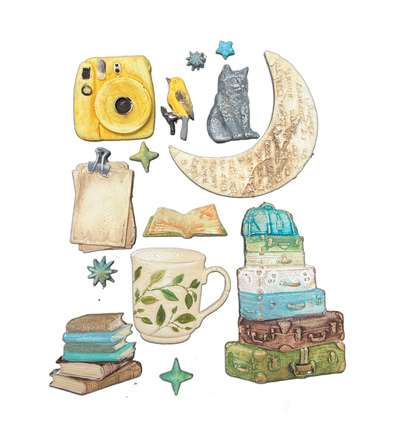 KACMA605 - Stamperia - Secret Diary - Silicon mould - Detail 2