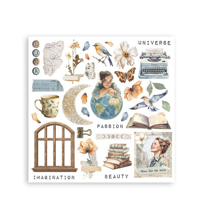 DFLRBX09 - Stamperia - Rub on kit Secret Diary - Rub-on Kit - Detail 2