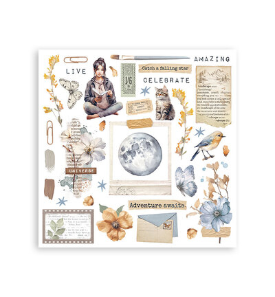 DFLRBX09 - Stamperia - Rub on kit Secret Diary - Rub-on Kit - Detail 3