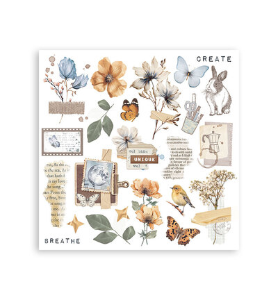 DFLRBX09 - Stamperia - Rub on kit Secret Diary - Rub-on Kit - Detail 6