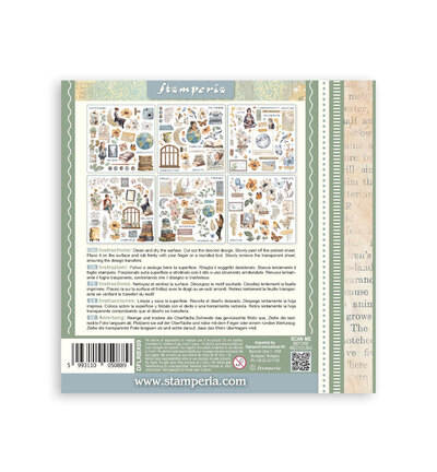 DFLRBX09 - Stamperia - Rub on kit Secret Diary - Rub-on Kit - Detail 7