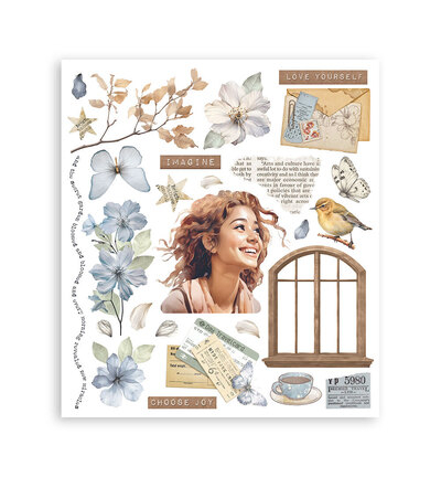 DFLRBXG02 - Stamperia - Rub on selection Secret Diary - Rub on selection - Detail 2