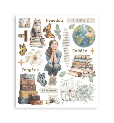 DFLRBXG02 - Stamperia - Rub on selection Secret Diary - Rub on selection - Detail 3