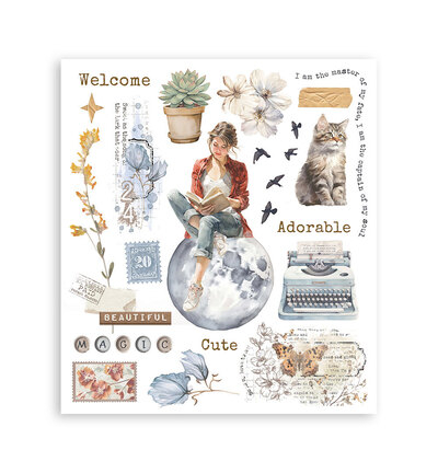 DFLRBXG02 - Stamperia - Rub on selection Secret Diary - Rub on selection - Detail 4