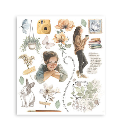 DFLRBXG02 - Stamperia - Rub on selection Secret Diary - Rub on selection - Detail 6