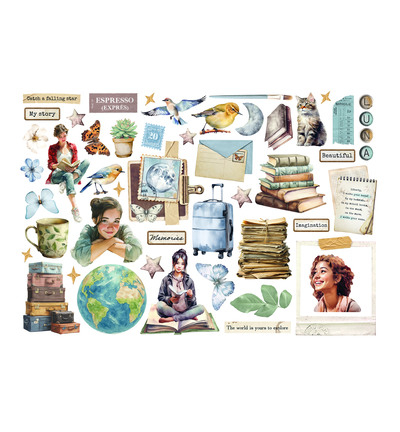 DFLCT76 - Stamperia - Ephemera, Secret Diary - Ephemera - Detail 1 DFLCT76 - Stamperia - Ephemera, Secret Diary - Ephemera - Detail 1