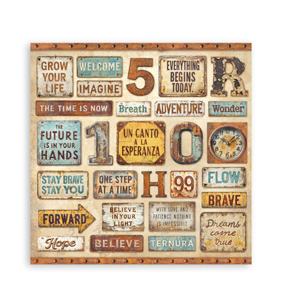 SBBSXB23 - Stamperia - Small Bloc 22 feuilles simple face - Scrapbooking Pads - Detail 11