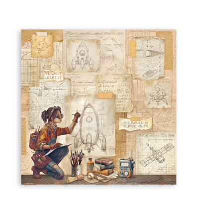SBBXLB35 - Stamperia - Maxi Bloc 22 feuilles simple face - Scrapbooking Pads - Detail 23