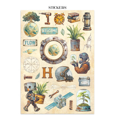 SBJK16 - Stamperia - Junk Journal 16 pages art journal - Junk Journal - Detail 2