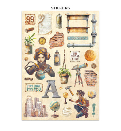 SBJK16 - Stamperia - Junk Journal 16 pages art journal - Junk Journal - Detail 27