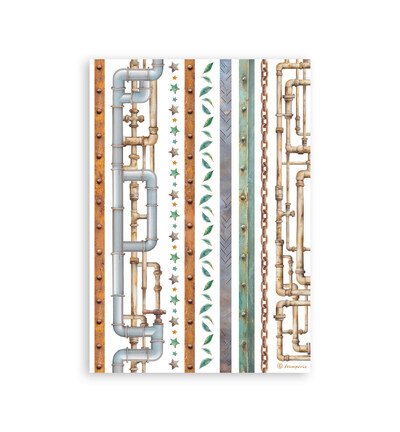 SBW31 - Stamperia - Bloc Washi 8 feuilles adhésives - Washi Pads - Detail 8