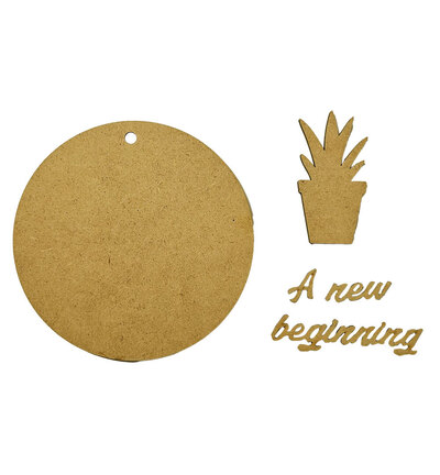 KLSM84 - Stamperia - Formes MDF set de 5 pièces - MDF - Detail 1